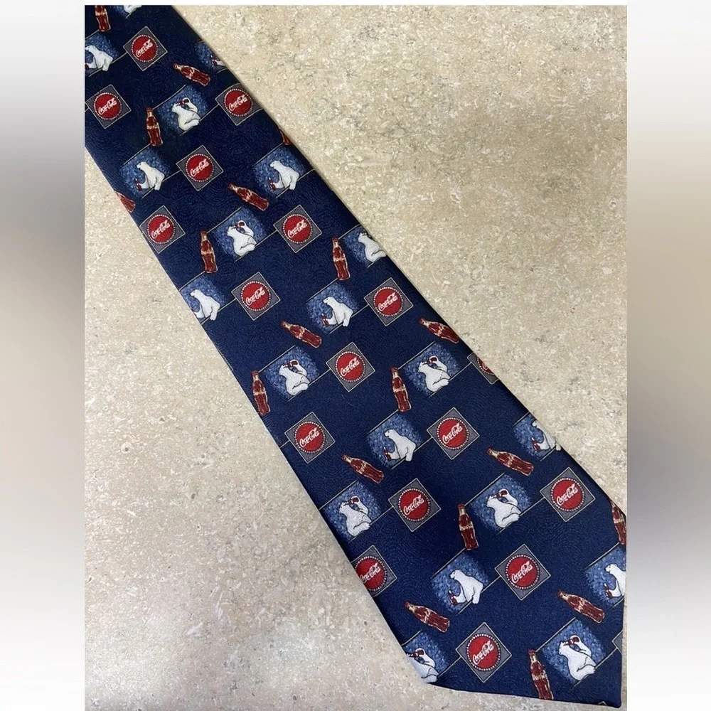 Vintage Coca-Cola Panda bear Neck Tie 90’s